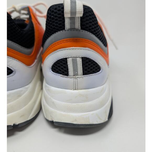 Christian Dior B22 Sneaker Orange Grey White Mesh Chunky Trainer main image 8